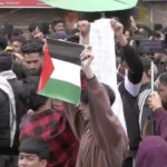 Protesters in Kashmir march in support of Palestine (Press TV)