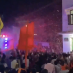 Loud and aggressive celebrations for Ram Temple held in front of a mosque in Sangareddy