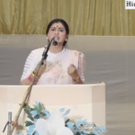 Kajal Hindustani delivers an inflammatory speech in Raigarh