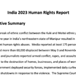 US State Department: India 2023 Human Rights Report