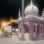 Authorities demolished a shrine over allegations of being built upon encroached land