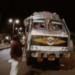 Cow vigilantes vandalized a truck that was found transporting cattle