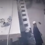 Two miscreants fired shots outside a mosque