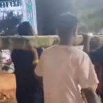 Hindu far-right supporters marched outside a mosque while chanting inflammatory slogans filled with calls to violence against Muslims