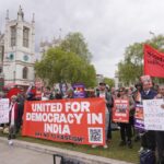 London: Diaspora organisations hold ‘vigil for democracy in India’ as anti-Muslim hate speech spikes around elections (Maktoob Media)