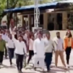 Locals took out a rally against a Madrassa over alleged conversion chanting inflammatory slogans