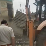 Meat shops targeted with bulldozer action in Faridabad