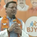 Uttarakhand Chief Minister Pushkar singh Dhami delivers communal speech promoting conspiracy theory of “land jihad”